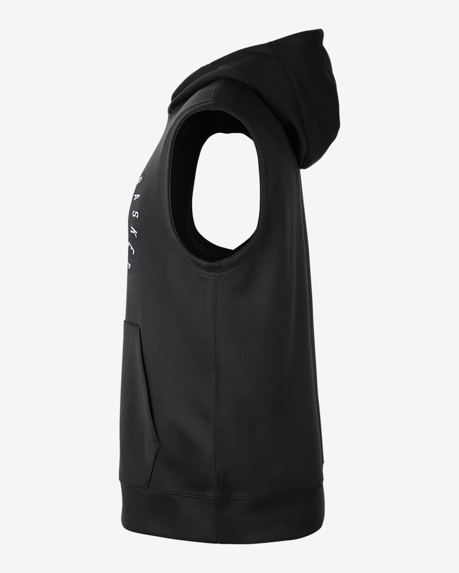 Nike sleeveless hoodie black on sale